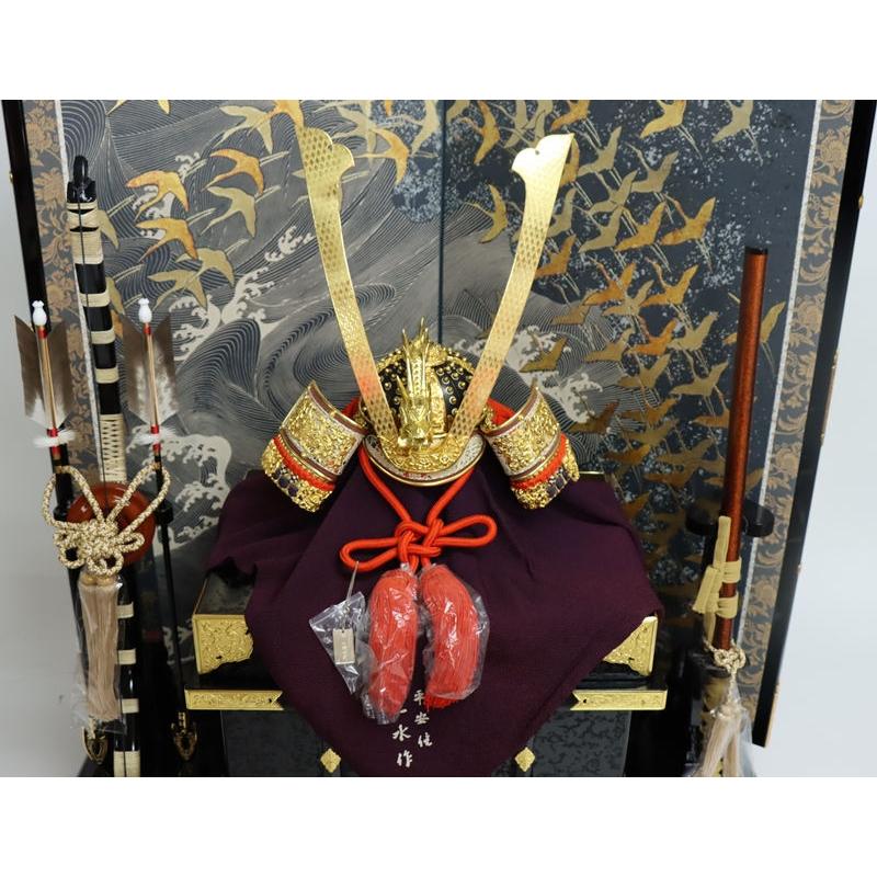 五月人形 兜　美品 五月人形 兜 平飾り 20号（245to0766）一水 ym1116（gk85/yb1062