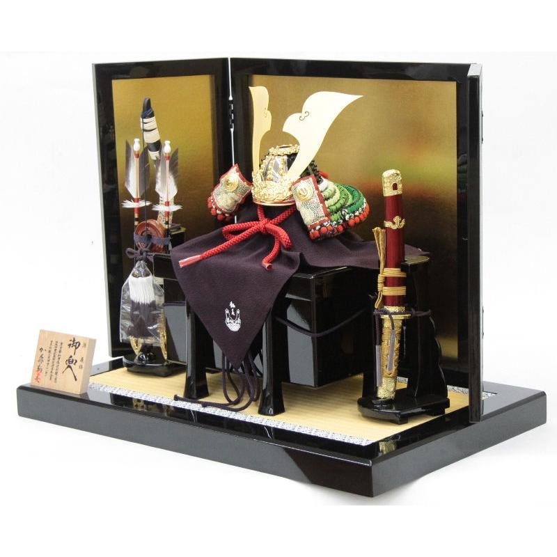 五月人形 兜 平飾り 1/3（245to1004）鞆美 ym1212（gk229/yb1022