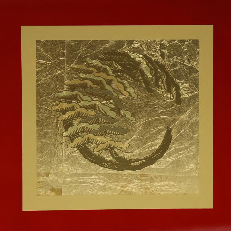 アウトレット品 インテリア 屏風単品 会津塗 赤 二曲屏風 25a-ya-0128