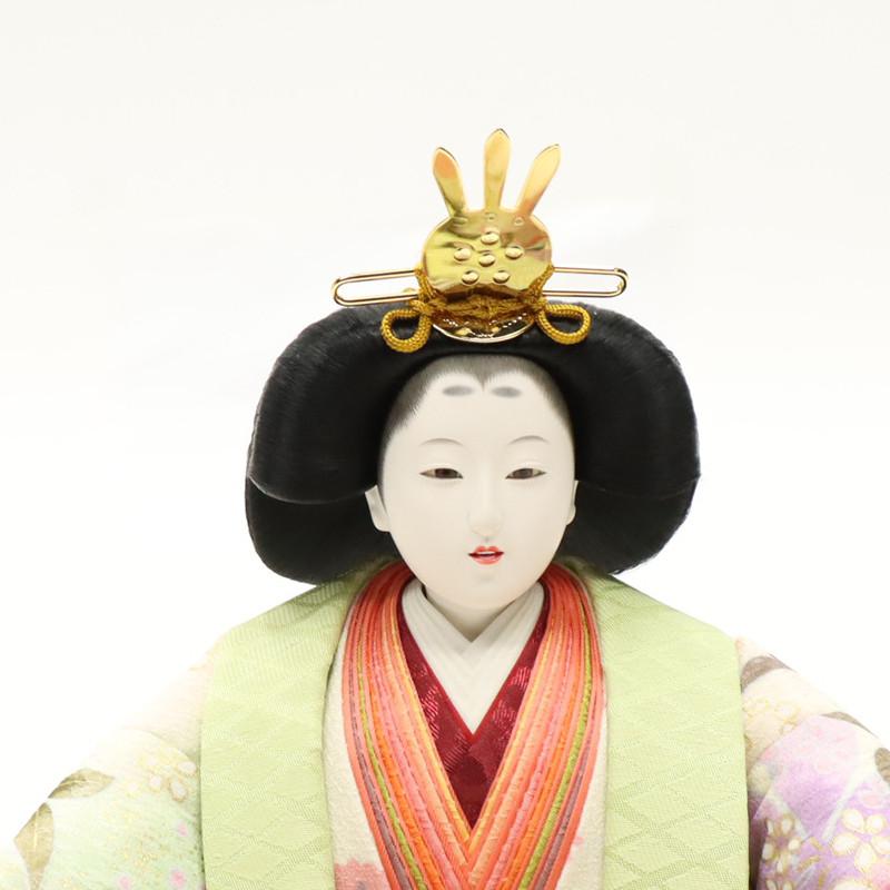 アウトレット品 雛人形 人形単品 九番 親王 友禅 玉台付 2人 25a-ya-0175の画像