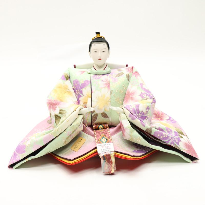 アウトレット品 雛人形 人形単品 九番 親王 友禅 玉台付 2人 25a-ya-0175の画像