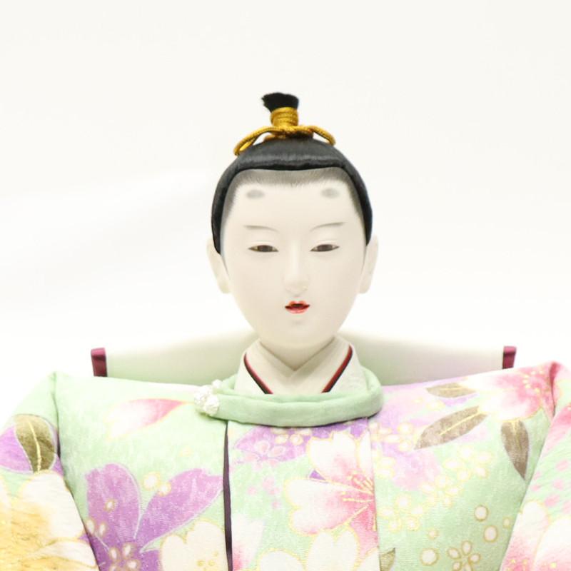アウトレット品 雛人形 人形単品 九番 親王 友禅 玉台付 2人 25a-ya-0175の画像
