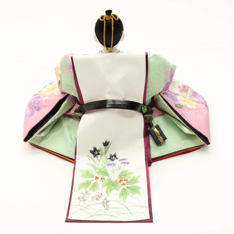 アウトレット品 雛人形 人形単品 九番 親王 友禅 玉台付 2人 25a-ya-0175の画像