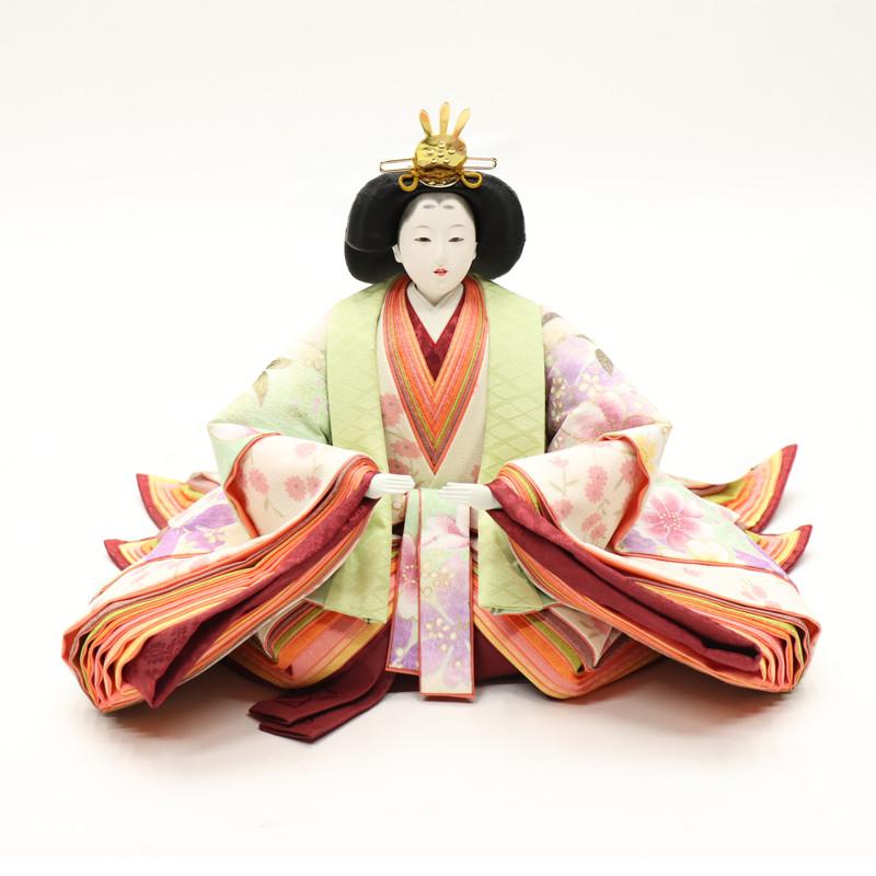 アウトレット品 雛人形 人形単品 九番 親王 友禅 玉台付 2人 25a-ya-0175の画像
