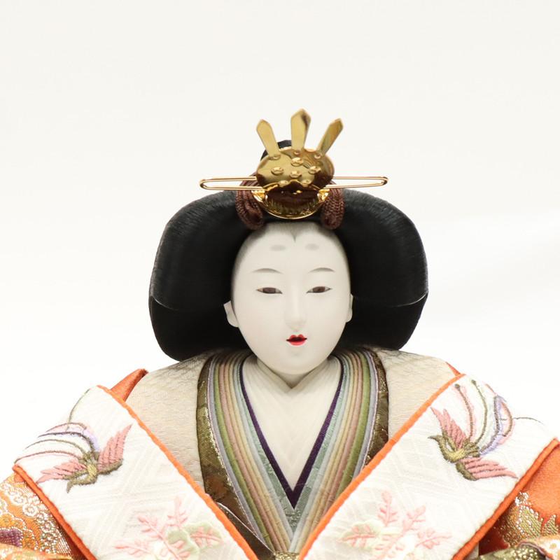 アウトレット品 雛人形 人形単品 九番 親王 金襴ゴールド 玉台付 2人