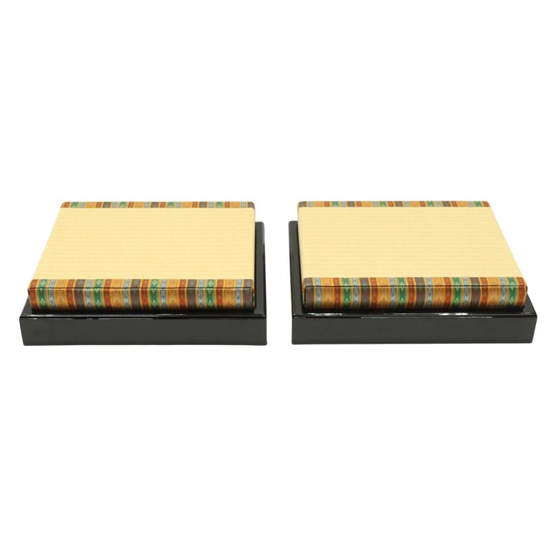 雛人形（親王）　台2つ 雛人形 親王飾り 久月作 着付 二世光匠 新松風 梅枝 正絹 衣裳着 京十