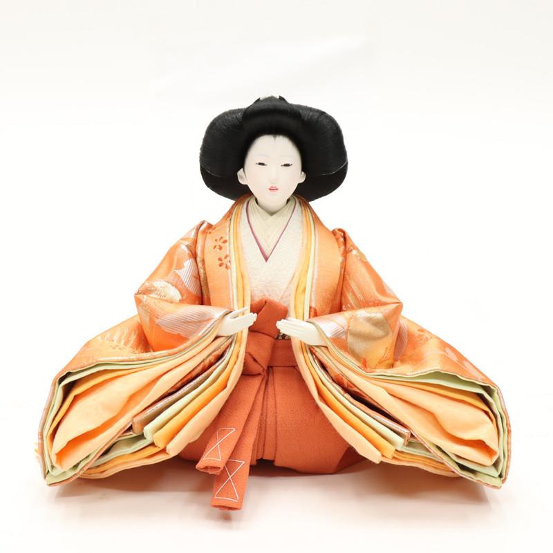 アウトレット品 雛人形 人形単品 大三五 三人官女 金襴 一人台付