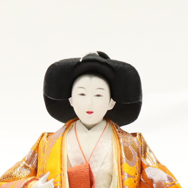 アウトレット品 雛人形 人形単品 大三五 三人官女 金襴 一人台付 3人