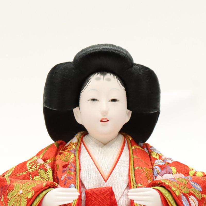 3F 時代物 日本人形 雛人形 官女 金襴装束 飾り台付 骨董品 昭和レトロ ア アウトレット品 雛人形 人形単品 三五 三人官女 金襴 一人台付 3人 25a