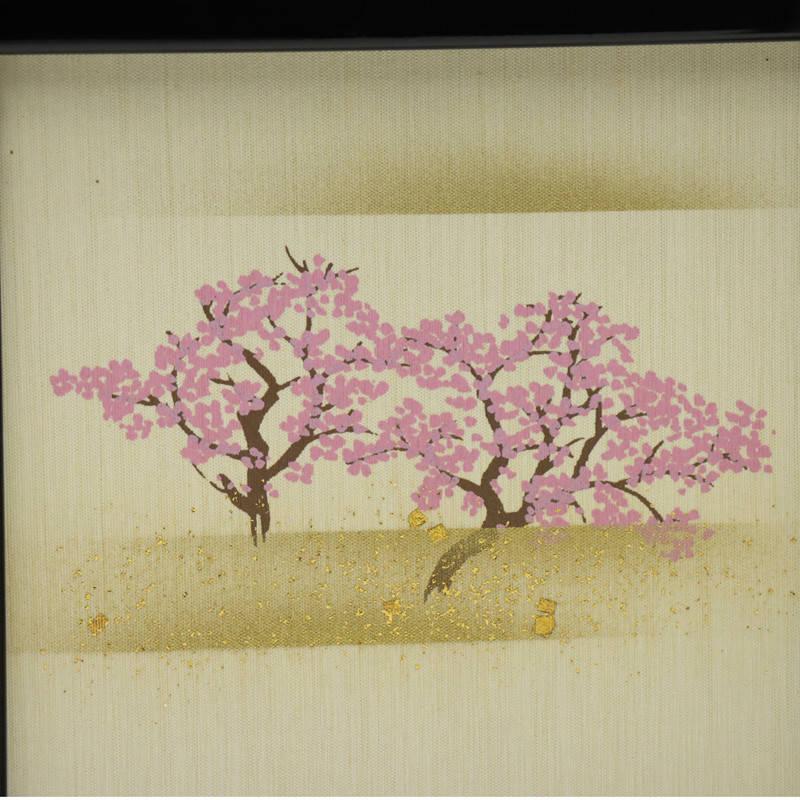 アウトレット品 インテリア 屏風単品 13号 桜寿 三曲屏風 25a-ya-0238