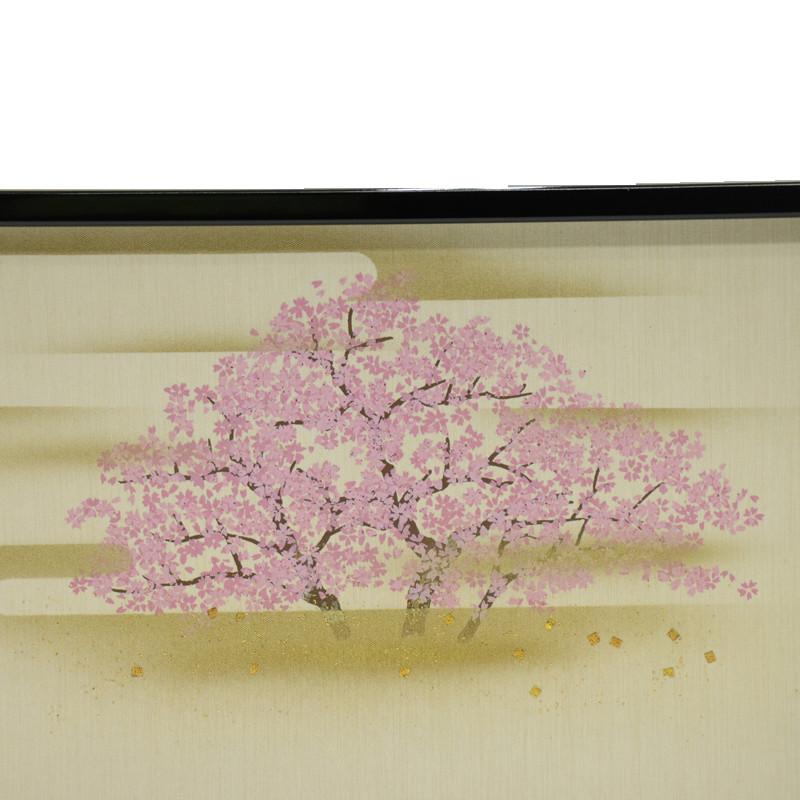 アウトレット品 インテリア 屏風単品 13号 桜寿 三曲屏風 25a-ya-0238