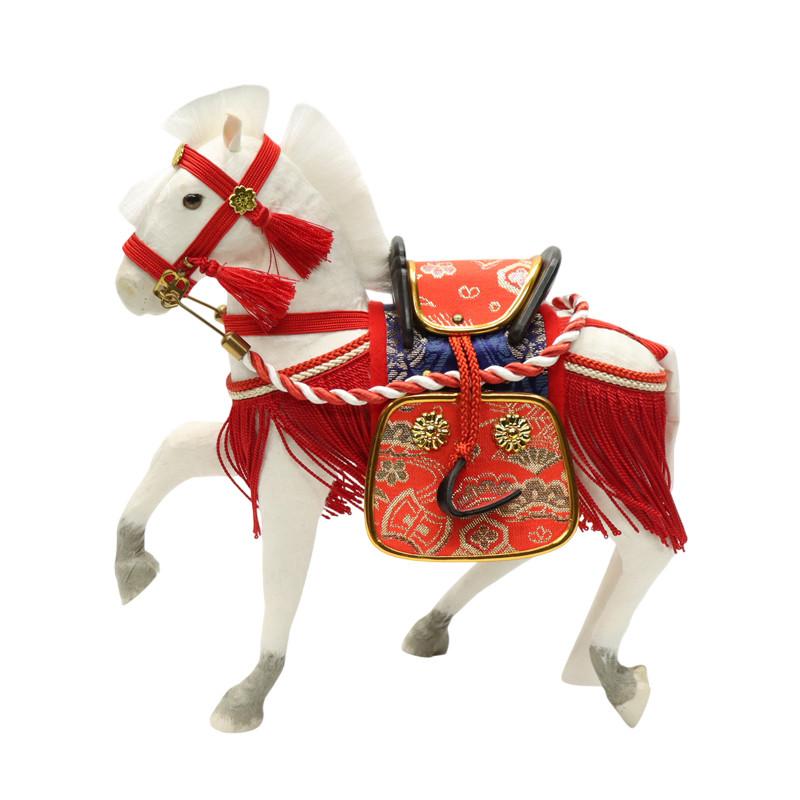 アウトレット品 五月人形 馬 6号 飾り馬 赤 25a-ya-0308 : さくら