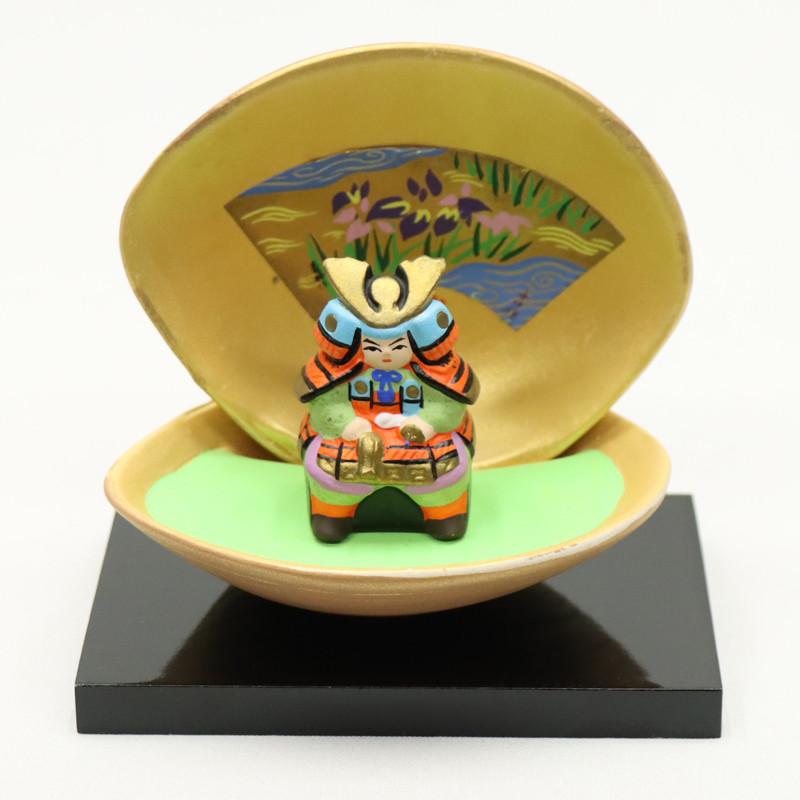 アウトレット品 五月人形 人形 10cm 大将 はまぐり 25a-ya-0328