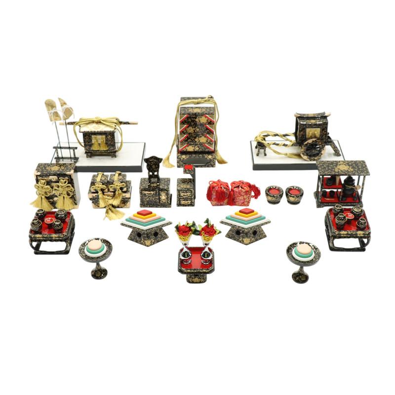 アウトレット品 雛人形 道具単品 30号 雛道具9点セット 前盛 唐草