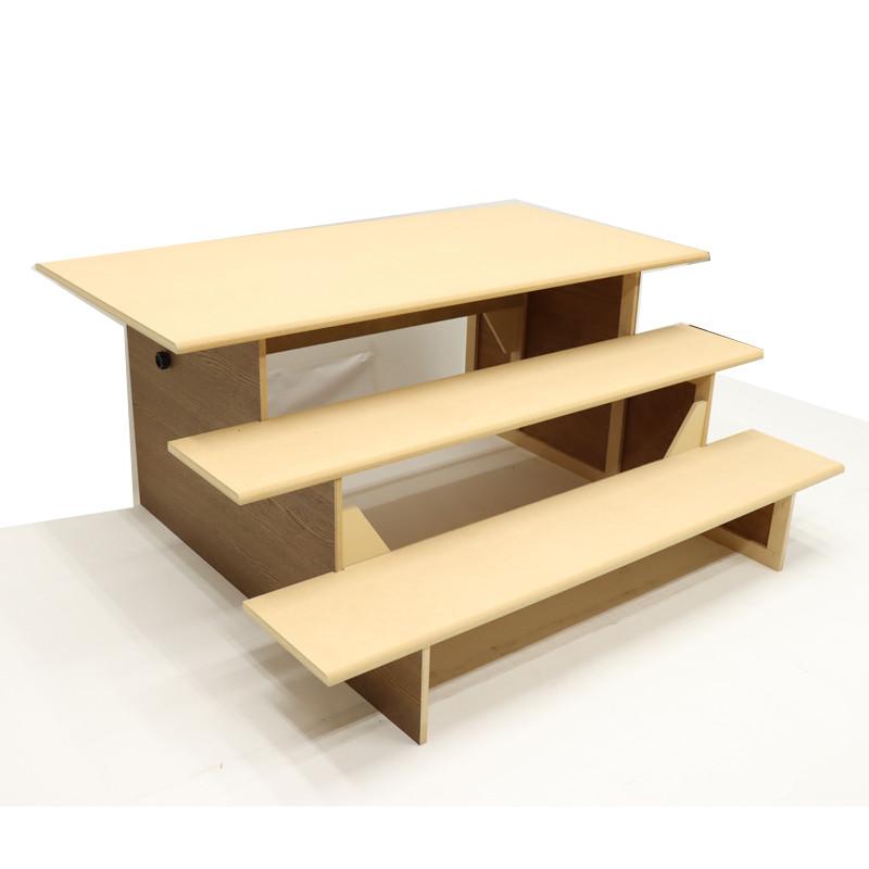 アウトレット品 雛人形 台単品 35×3 三段飾り台 低床型 木製 25a-ya