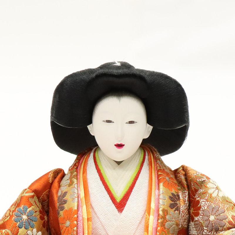 アウトレット品 雛人形 人形単品 大三五 三人官女 金襴 一人台付 3人
