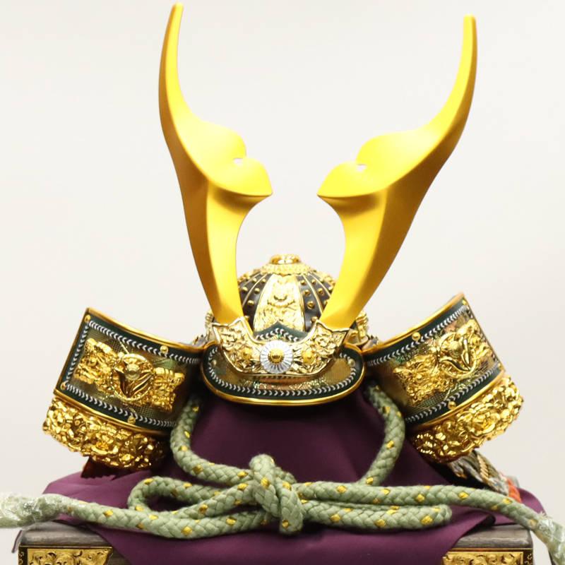 アウトレット品 五月人形 兜単品 15号 源氏兜 櫃付き 25a-ya-0468