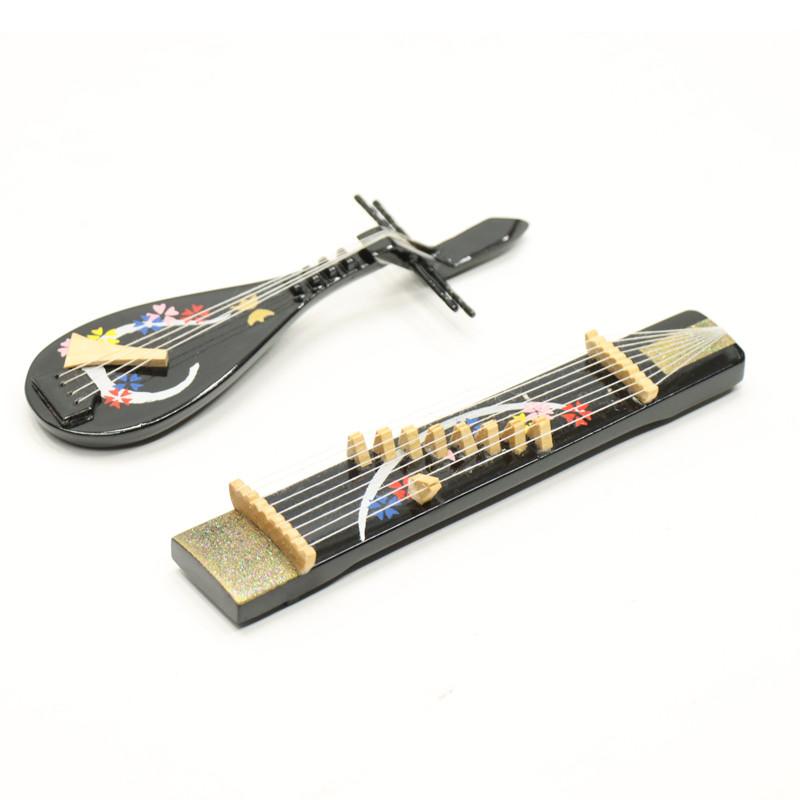 アウトレット品 インテリア 道具単品 小 雛道具2点 琵琶・琴 25a