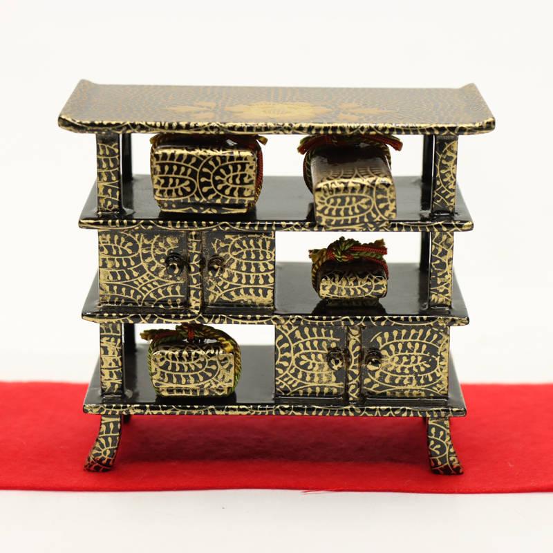 アウトレット品 雛人形 道具単品 25号 雛道具6点セット 三棚6品セット