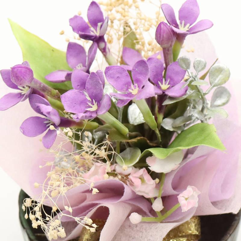 アウトレット品 雛人形 道具単品 12cm 桜橘 お椀に紫花 フラワー