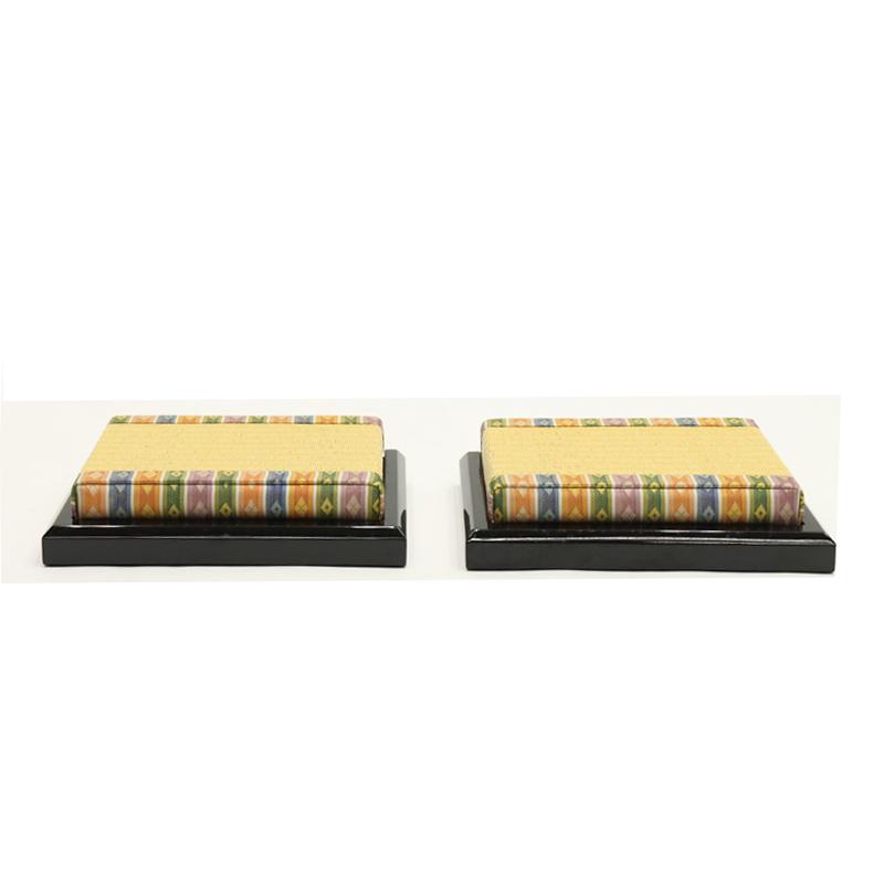 アウトレット品 雛人形 道具単品 RY35番 親王台 黒塗 2個セット 25a-ya