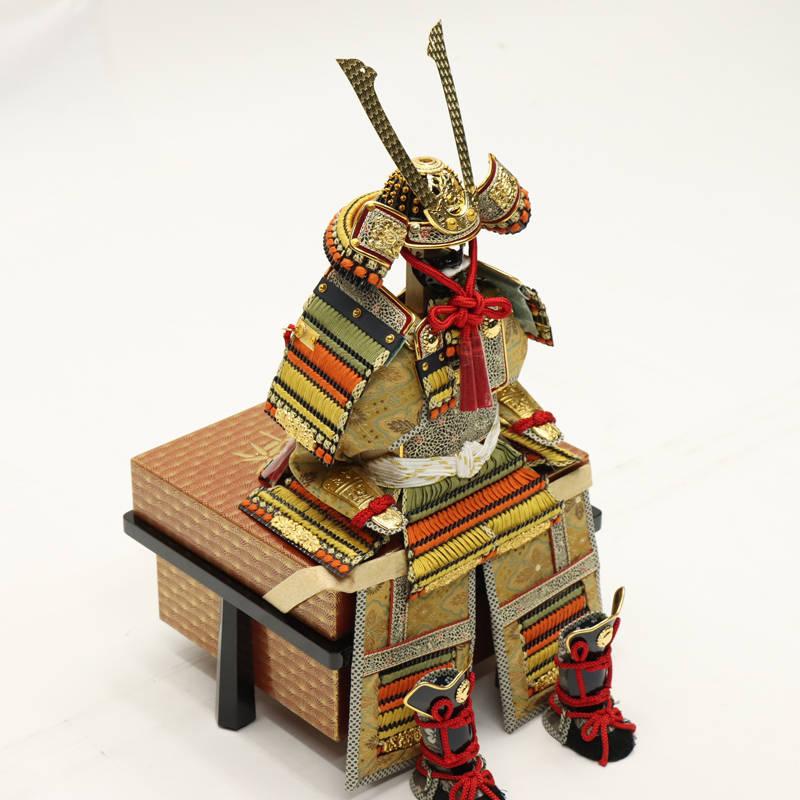 アウトレット品 五月人形 鎧単品 5号 朔太郎 櫃付き 25a-ya-0662
