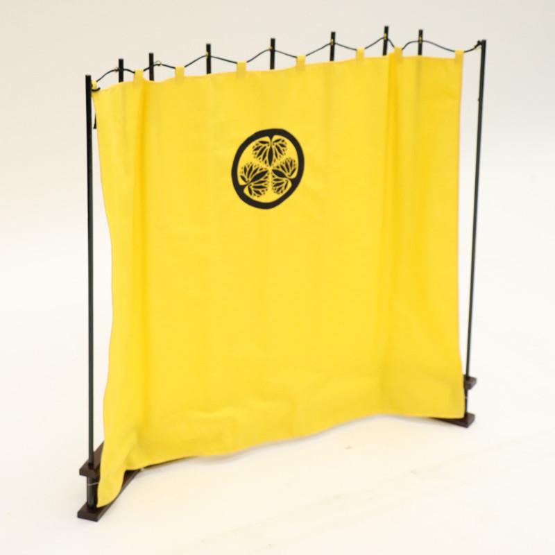 アウトレット品 五月人形 屏風単品 小 陣幕かざり 徳川家康公 葵の紋