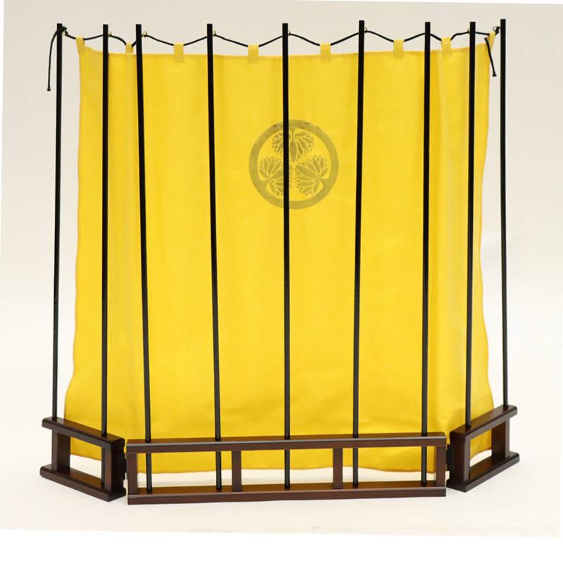 アウトレット品 五月人形 屏風単品 小 陣幕かざり 徳川家康公 葵