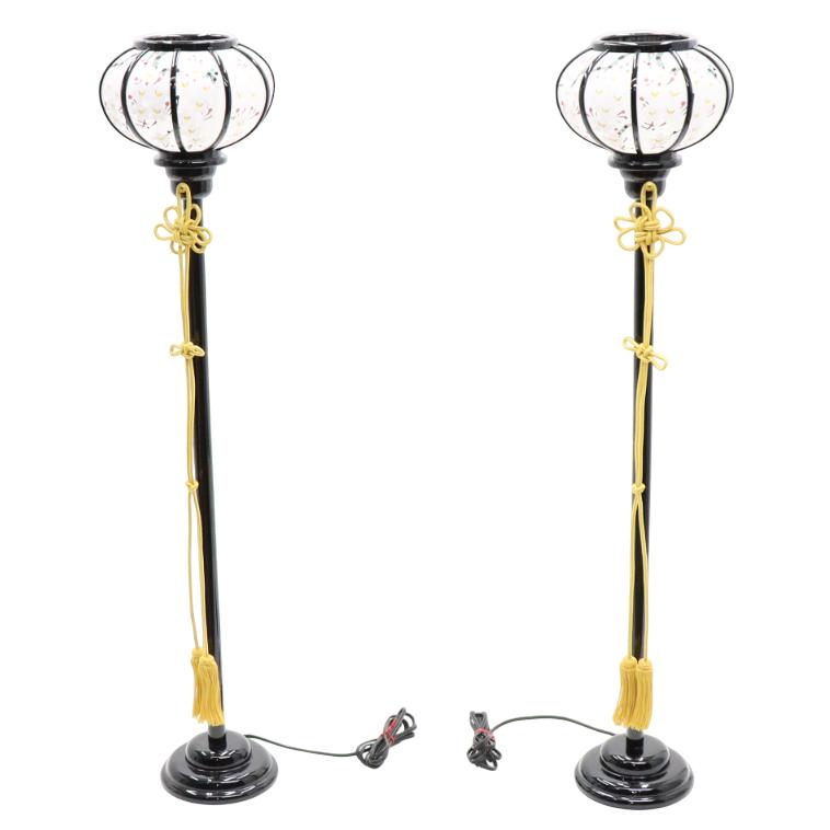 アウトレット品 雛人形 雪洞単品 高さ90cm 黒塗り木製 : さくら