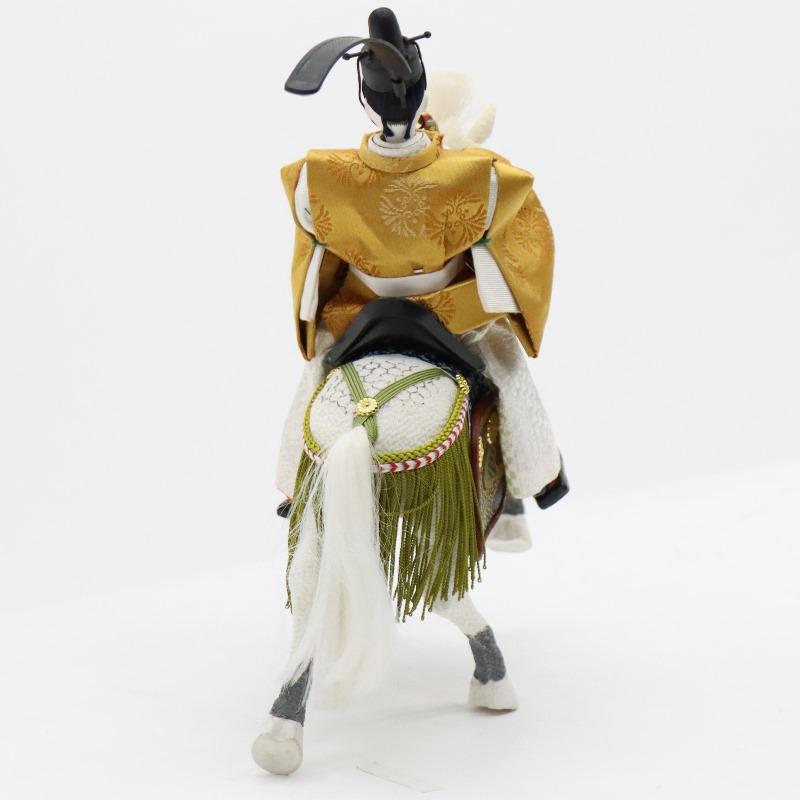 アウトレット品 五月人形 その他人形単品 馬上武官 白馬/黄着物 26a-ya