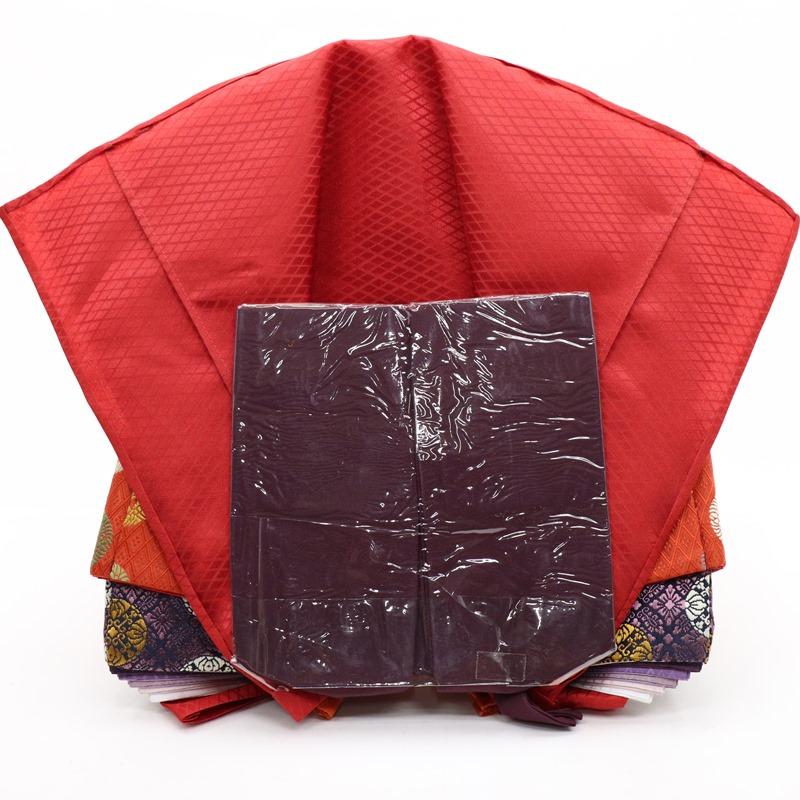 アウトレット品 雛人形 親王単品 有職 京七番 殿：紫系/姫：赤系衣裳 2