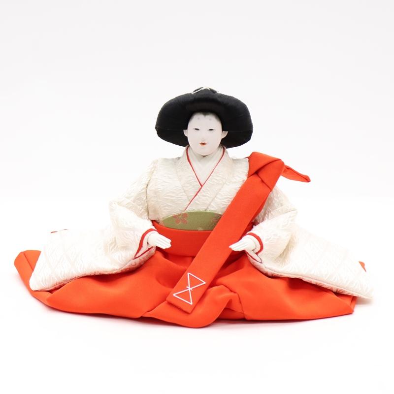 アウトレット品 雛人形 官女単品 三白 七寸 白系衣裳 三人官女 26a-ya