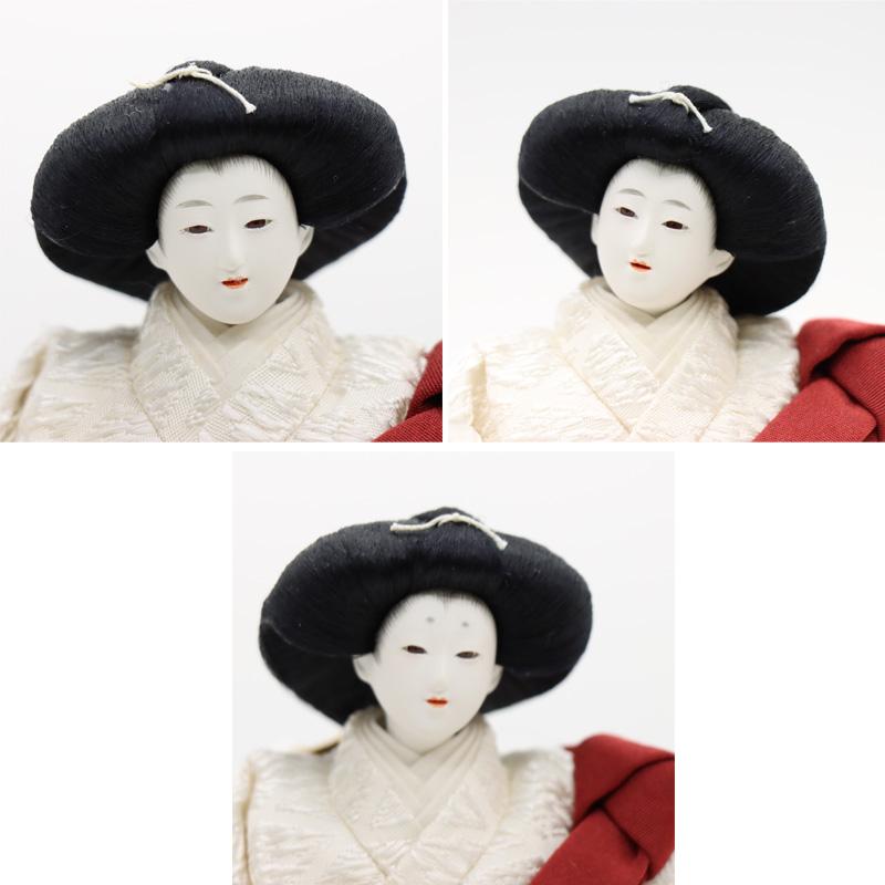 アウトレット品 雛人形 官女単品 三白 芥子 白系衣裳 三人官女 26a-ya