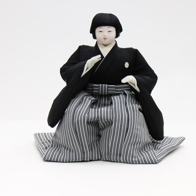 アウトレット品 雛人形 その他人形単品 五人囃子 七寸 黒系衣裳 5人