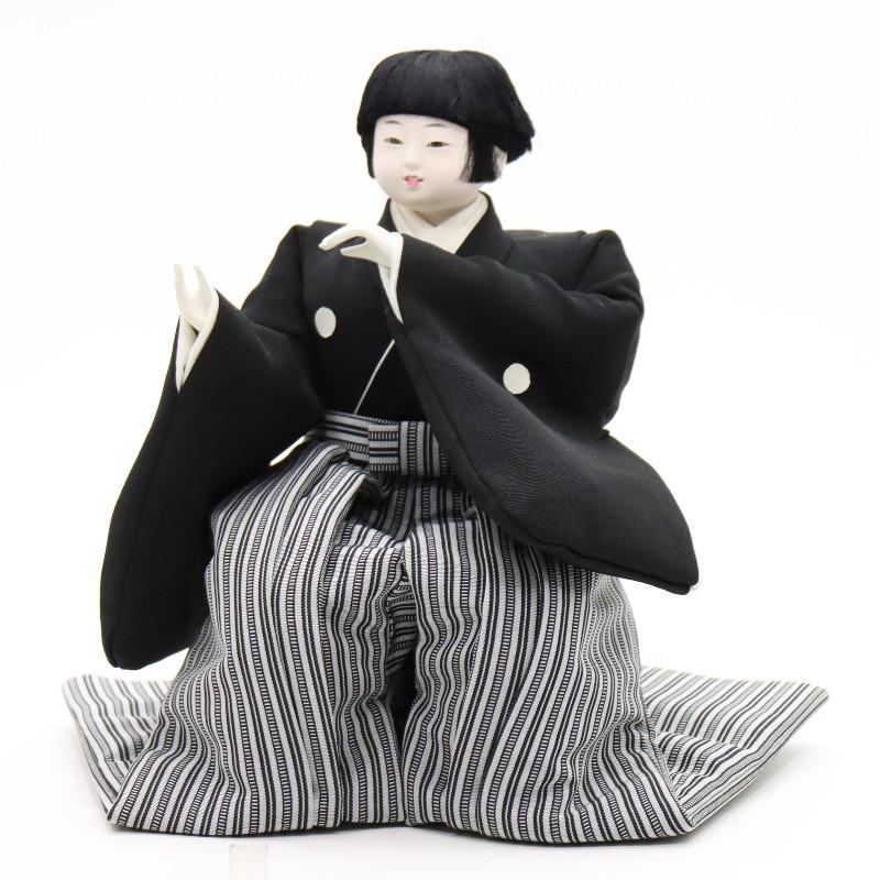 アウトレット品 雛人形 その他人形単品 五人囃子 七寸 黒系衣裳 5人