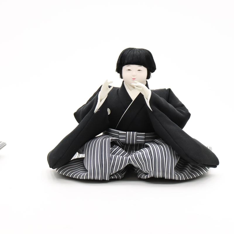 アウトレット品 雛人形 その他人形単品 五人囃子 七寸 黒系衣裳 5人