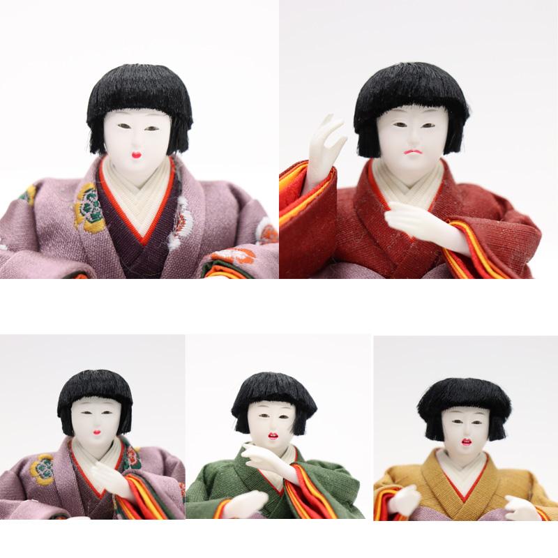 アウトレット品 雛人形 雛人形セット 十五人四段変形飾り 芥子親王 赤