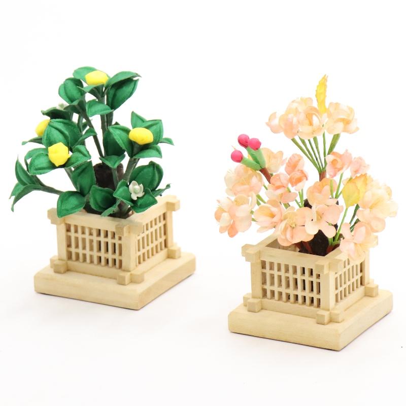 アウトレット品 雛人形 桜橘単品 桜橘15号白木台 麗低 : さくら