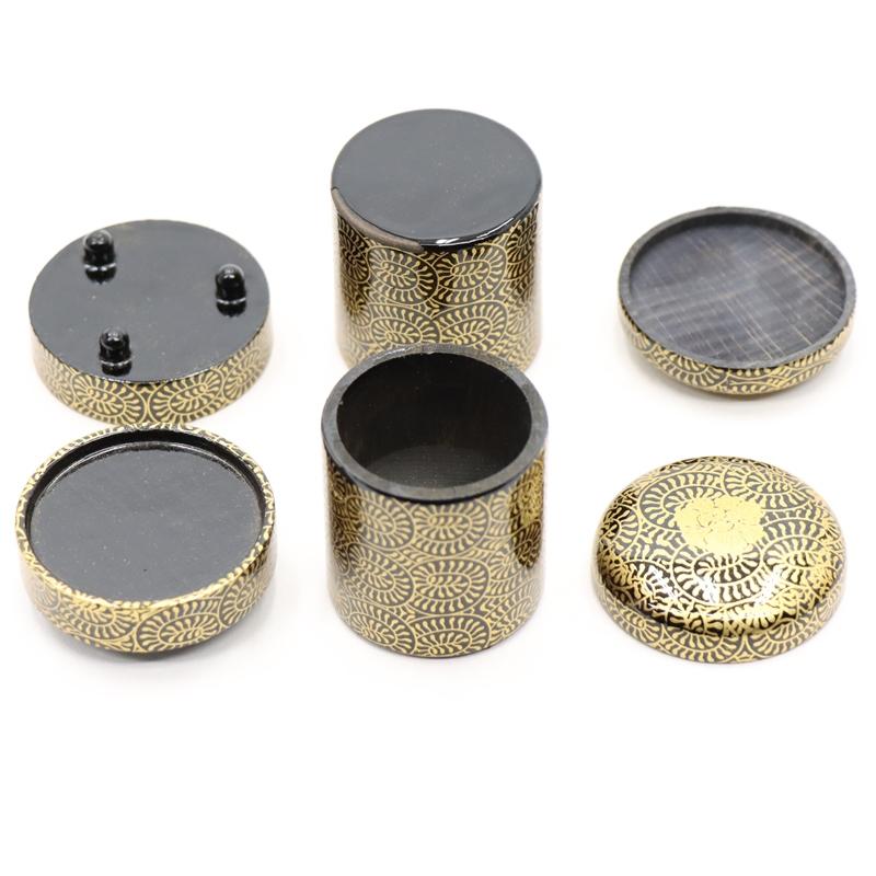 アウトレット品 雛人形 道具単品 雛道具2品セット 30号 黒塗り 古代