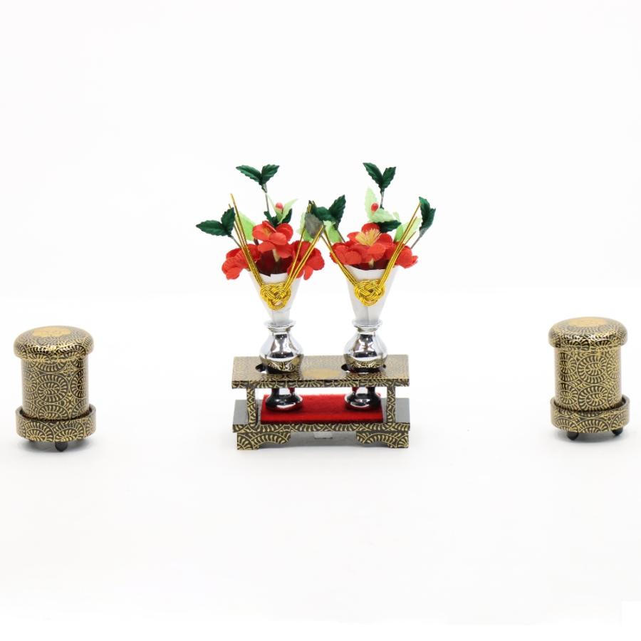 アウトレット品 雛人形 道具単品 雛道具2点セット 28号 黒塗り 古代