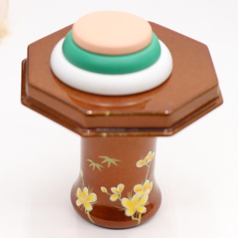 アウトレット品 雛人形 道具単品 雛道具6点セット 30号 茶塗り 神楽