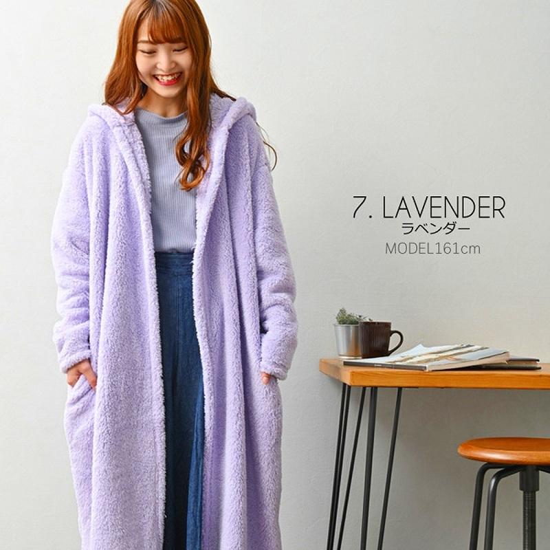 ファッション レディース モコボア お出掛け着る毛布 FREEサイズ