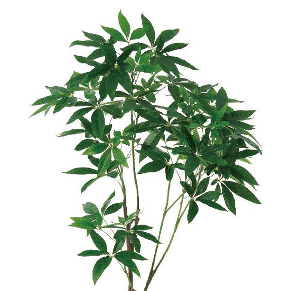 人工観葉植物 パキラ （ポット付き） グリーン 高さ155cm （P278-a51110) （代引き不可）｜sakura-soleil｜02