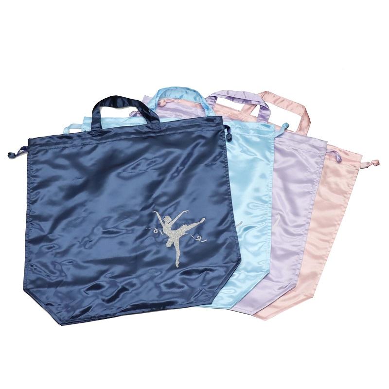 ダンス バレエグッズ 衣装バック 選べるバレエシルエットプリント入り
