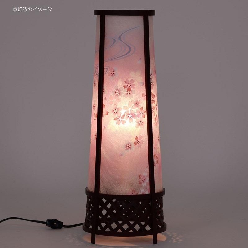 盆提灯 八女提灯 置き提灯 霊前灯 竹蘭 桜 8号_2