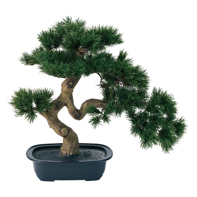 人工観葉植物 盆栽松 高さ38cm （P214) （fz780) （代引き不可