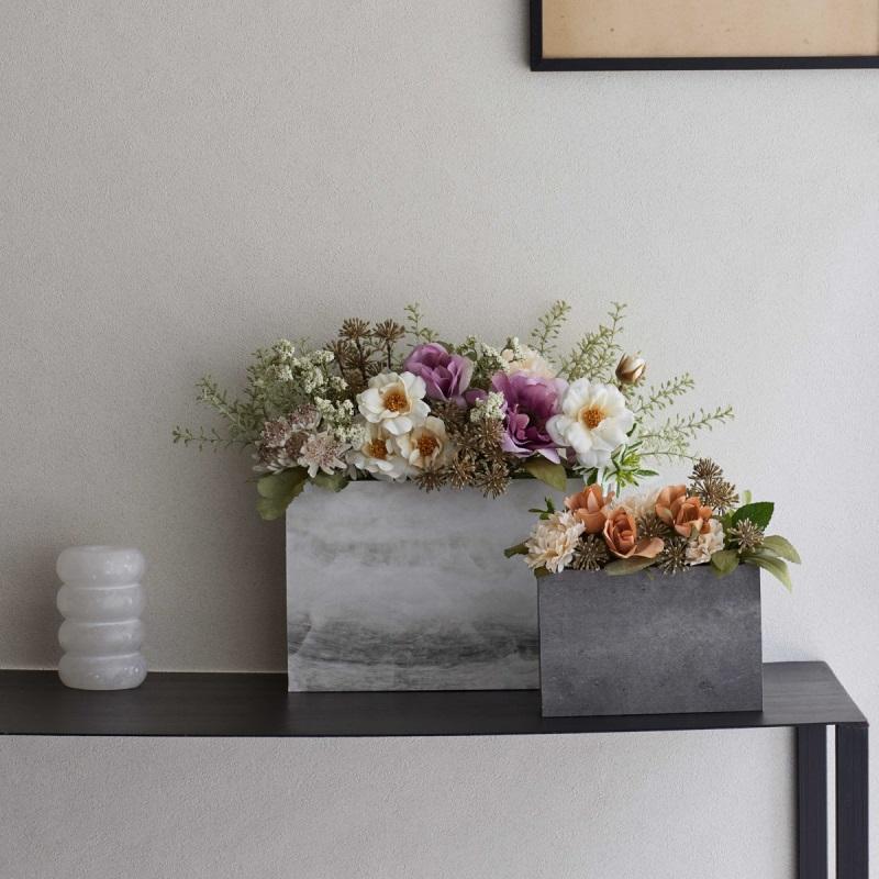 花瓶 フラワーベース monotone rectangle モノトーン レクタングル