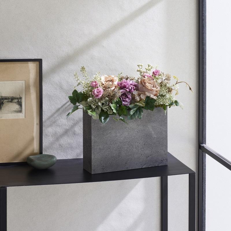 花瓶 フラワーベース monotone rectangle モノトーン レクタングル