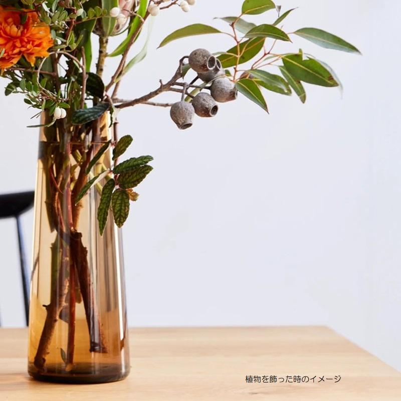 花瓶 フラワーベース conicaglass コニカグラス brown 1個入り 777-757
