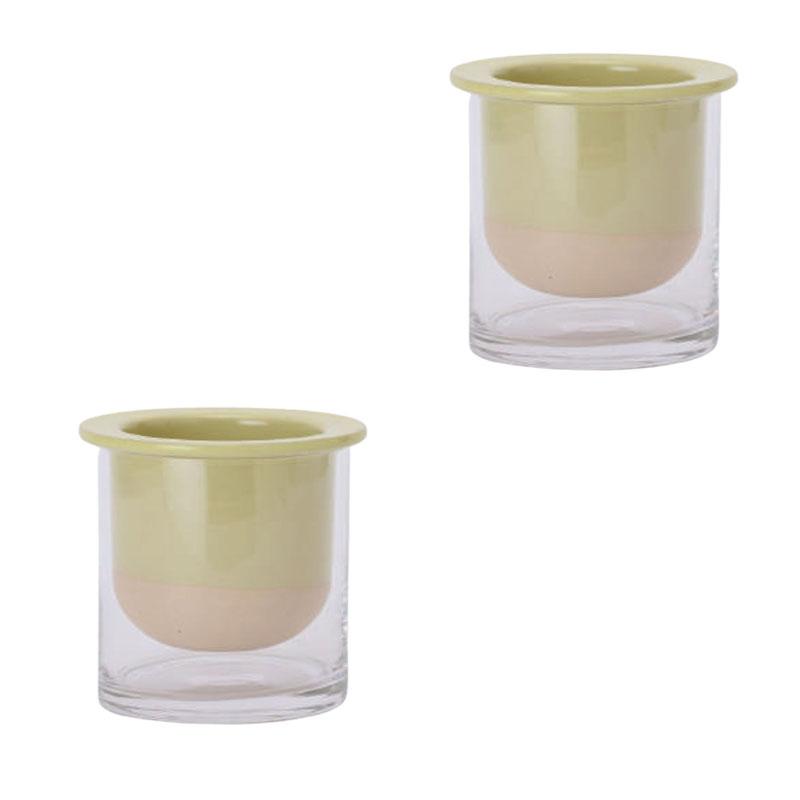 花・観葉植物用ポット ボタニカルソーク 11 CY 2個入り 93134 （代引き